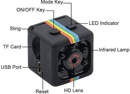 Image of SIRGAWAIN 2 Mp Mini Day & Night Vision Camera Sq11 Hd Sports and Action Camera - Wired (SQ11)