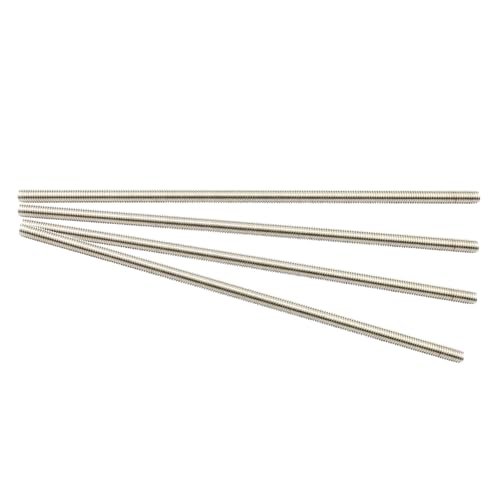 Zadery 304 Stainless Steel 3/8-16 Fully Threaded Rod 4 Pieces 12 Inch