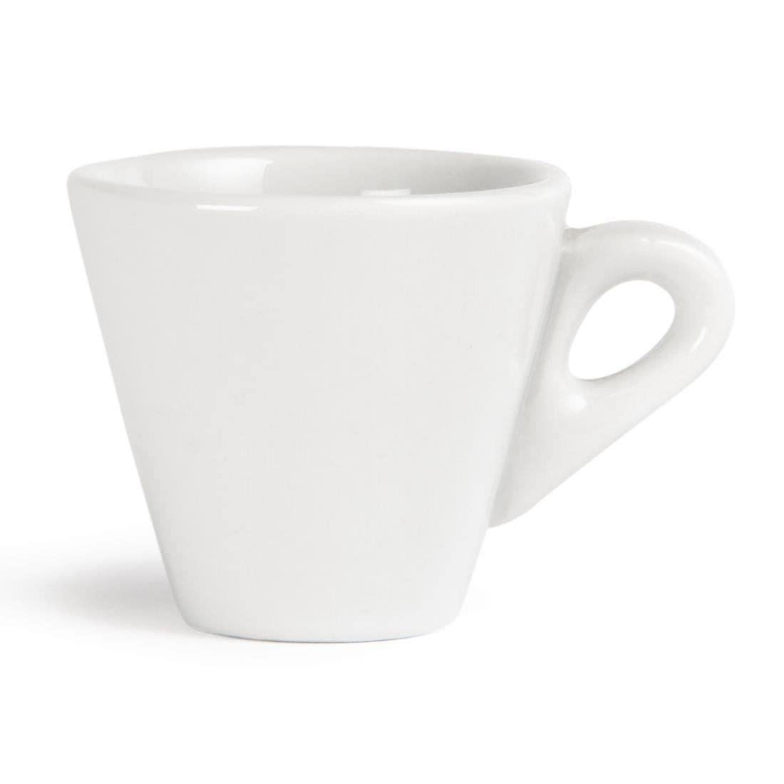 Olympia Whiteware Lot de 12 Tasses à Espresso Coniques 60 ml/2 oz, Blanc, Porcelaine Vitrifiée, Compatible avec Soucoupe Y112 (Vendue Séparément) - Four, Micro-Ondes, Lave-Vaisselle, Congélateur, Y111