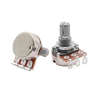 Musiclily Métrique Mini Potentiomètre A250K Audio Log Axe Cannelé pour Guitare électrique et Basse (2 pièces) - Les Beatles, Paul McCartney, John Lennon, RIngo Starr, George Harrison Musiclily Métrique Mini Potentiomètre A250K Audio Log Axe Cannelé pour Guitare électrique et Basse (2 pièces) – Image 3