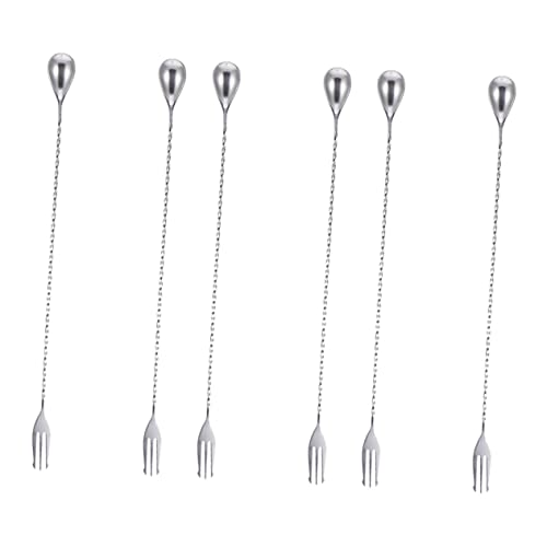Cuillères cocktail long manche réutilisables pour mélanger sans résidus - 2