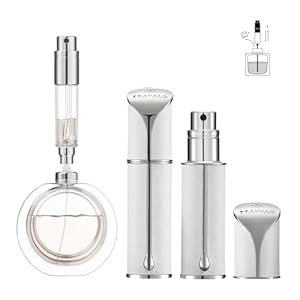 Travalo AQUA Perfume Travel Refillable Bottle, Bottom Filling Fragrances Perfume Atomizer, Mini Cologne Dispenser, Portable Sprayer for Women Men, Gift