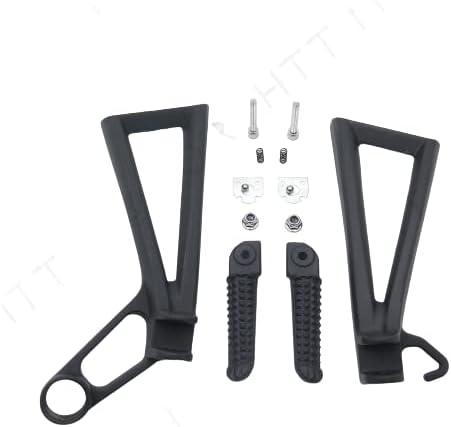 SMT - Estriberas de pie de pasajero color negro compatible con Yamaha Yzf R6 R6S 2003-2006 2007 2008 2009 2010 B00RUDY0XI