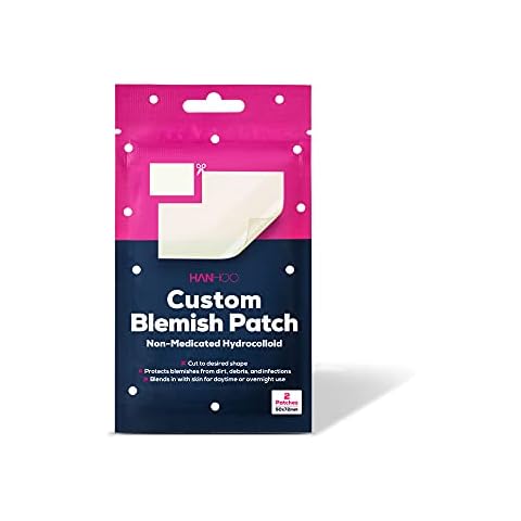 HANHOO Custom Blemish Patch | Designed for Cluster Acne | Reduce Blemishes and Promotes healing | Hydrocolloid Skin Protection (2 Patch Count) Cover