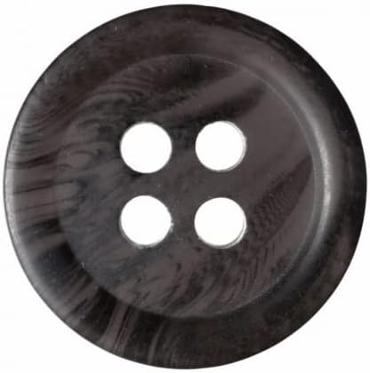 Hemline Round Tortoise Shell Pattern Buttons Brown - per pack of 10