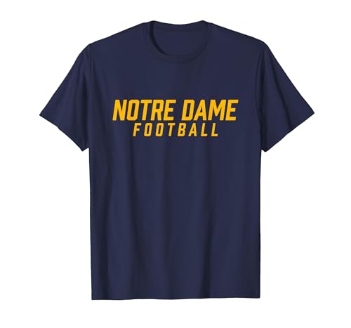 Notre Dame High School Football Team T-Shirt, Men, Navy Blue, Small