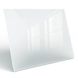 Glasplatte für Tisch Rechteckig 100x70 cm | Gehärtetes Glas | Ersatzschutz | rutschfest durch Pads | Geschliffene Kanten | für Küche und Wohnzimmer | Ideal als Tischschutz & DIY - Matt Effekt