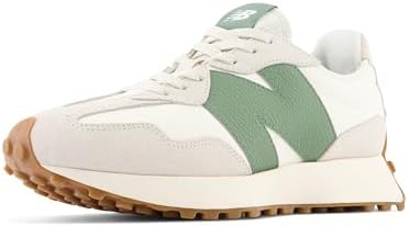 New Balance Comfortable Beige Sneakers U327LX, green, 8 AU