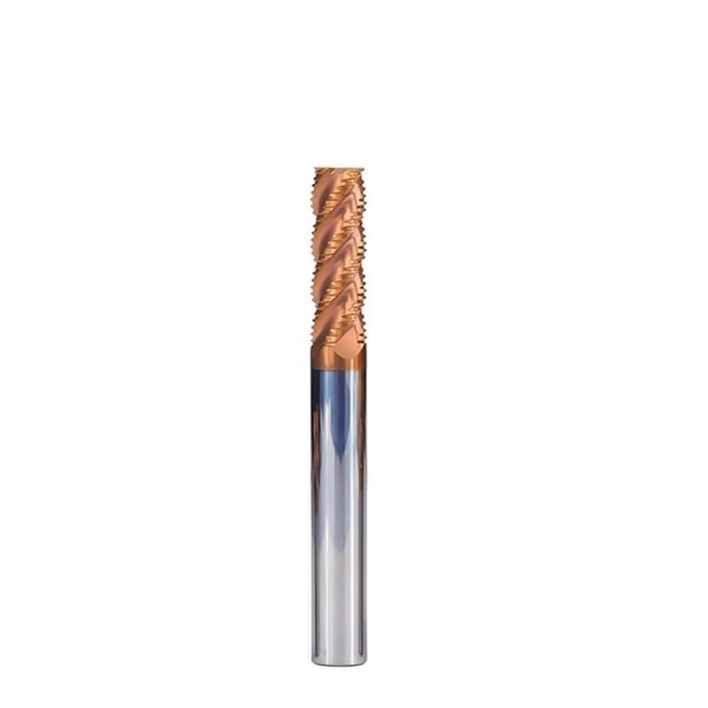 WZFC Fresa De Extremo De Desbaste De 4 Cuchillas, Fresadora CNC Con Revestimiento De TiCN, Broca HRC55,8x25x75L