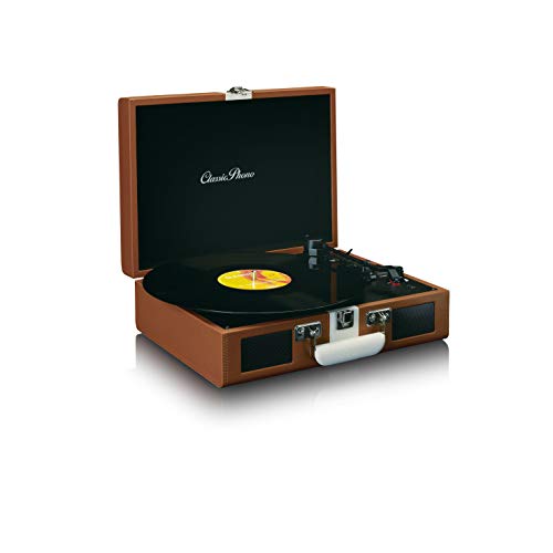 Classic Phono by Lenco TT-120 Platine à Disque avec Batterie intégrée Bluetooth 33, 45, 78 RPM – Entraînement par… - Les Beatles, Paul McCartney, John Lennon, RIngo Starr, George Harrison Classic Phono by Lenco TT-120 Platine à Disque avec Batterie intégrée Bluetooth 33, 45, 78 RPM - Entraînement par…