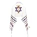3 ARCHES USA, Yeshua Light Of The World Prayer Shawl, Purple Messianic Tallit Prayer Shawl 72”X22” With Bag-Tallit prayer shawl from Israel with Scripture Corners.