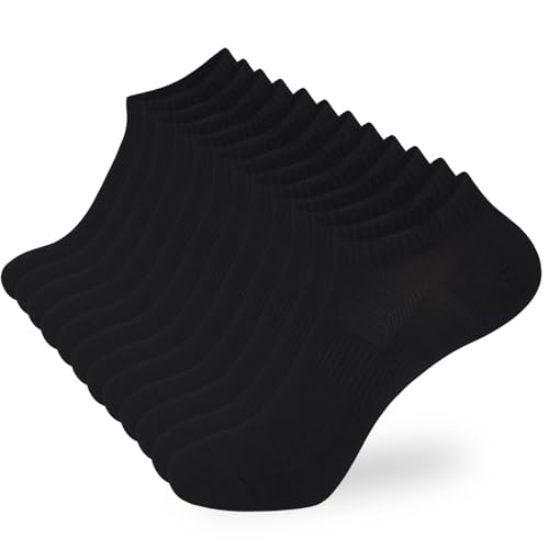 ATBITER 12 Pairs Ankle Socks Women and Men Low Cut No Show Athletic Running Short Socks