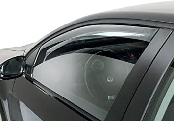 12.B17 SET DEFLETTORI ARIA ANTITURBO ANTIVENTO ANTERIORI COMPATIBILE CON HONDA JAZZ 5P 08 > SPECIFICI ANTI PIOGGIA VENTO FARAD