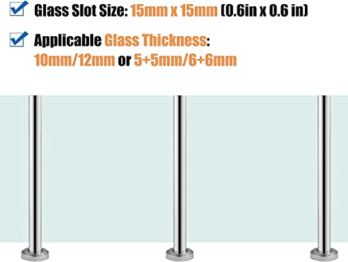Support de poteau en acier inoxydable de qualité supérieure pour escalier - 5