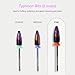 Curacoro Nail Drill Bits 3/32'' - Typhoon Bits, 2 Way, Carbide Bit (Fine) for Gently Removal of Gel Polish, Buffing to Smooth & Shiny Nails, Precise & Easy Control, Nail Art Salon & Home
