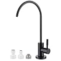 MIAOHUI Reverse Osmosis Faucet, Drinking Water Tap Fits Non-Air Gap Filtration Systems, Modern RO Kitchen Filtered Water Faucet, Lead-Free, Stainless Steel (Black)