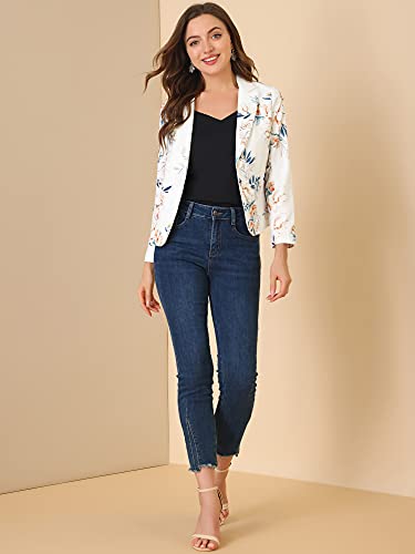 Veste légère ouverte devant coupe fluide et confortable motif floral