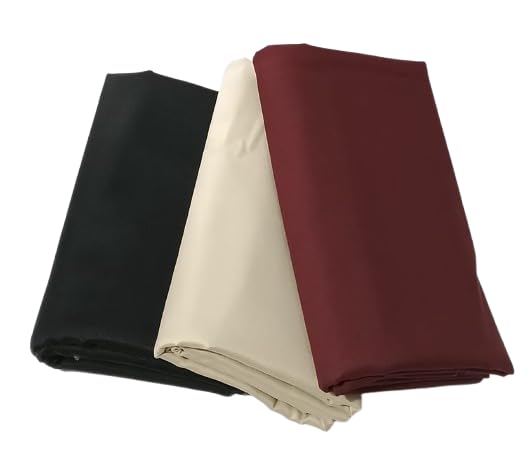 vneed Men's Unstitched Pant Fabric Combo, 3 Piece Cotton Blend, Black Beige Maroon, 1.30 Meter Each-picture-52