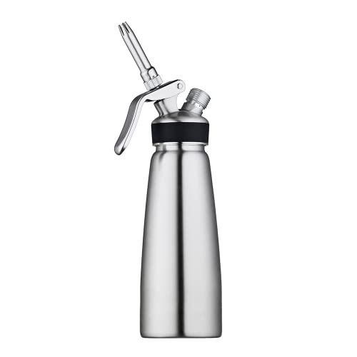 García de Pou Sifón Montador De Nata 0,5 L Ø 8X21 Cm Plateado Inox