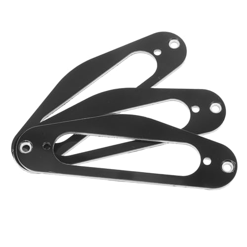 ibasenice 3個ギターピックアップフレームマウントリング シングルコイル用 ブラック スルエレキギター対応 ギターアクセサリー