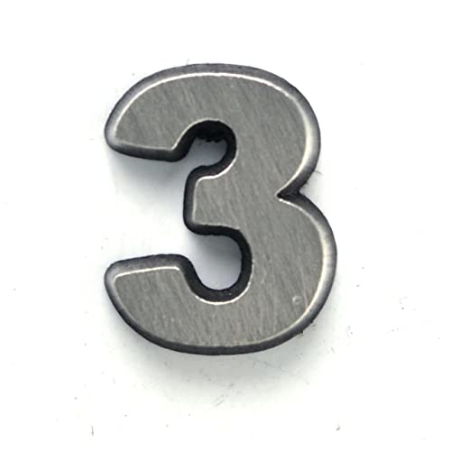 Image of Number 3 Three Lapel Pin by StockPins