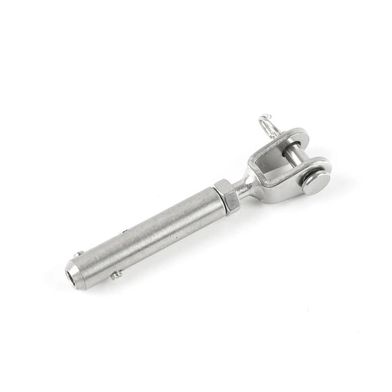Morsetti Per Filo Stendibiancheria Cavo for ringhiera in acciaio 4 mm 5/32'' Forcella a ganascia terminale di tensione raccordo ancoraggio a ginocchiera con bulloni a vite senza testa esagonale Morset