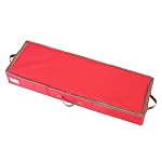 Sattiyrch Gift Wrapping Paper Storage containers,600D Oxford Fabric Christmas Ribbon Gift Bag Bows Storage Box,Holds up to 20 Rolls,42"W x 14"D x 5.5"H (Red) - Image 2