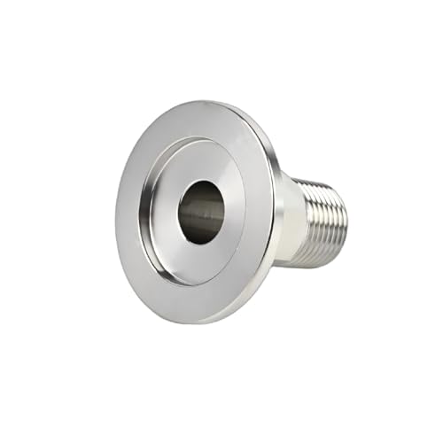 Image of SS304 KF25 NPT Male Adaptor thread 3 /8 inch NW25 KF Male coupling ISO-KF25 X NPT 3 /8 inch