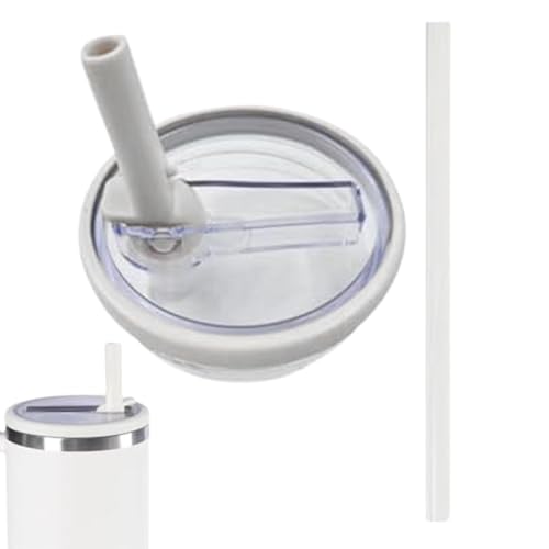 Straw Lid Replacement For Stanleys Hydrojugs 40oz, Clear Spill Proof Splash Mug Lids With Foldable Straw, Durables Leakproof Water Cup Cover, For Stanleys Cup Tumbler fli-p Straw Lid Replacement