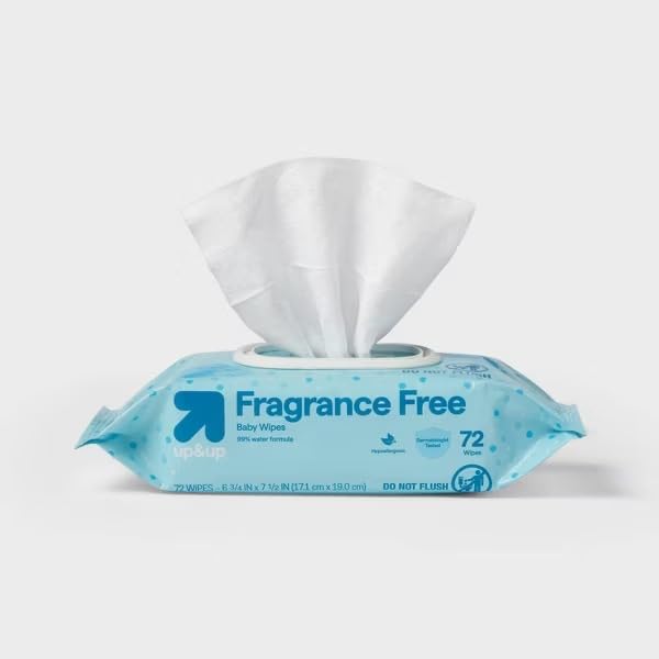 Miniatura 4 de Toallitas para bebés sin fragancia, fórmula de agua 99%, hipoalergénicas y sensibles  Sin alcohol, parabenos ni ftalatos  Paquete de 3 (216