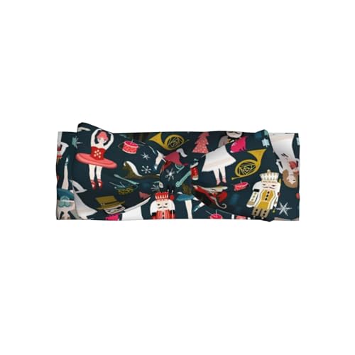 Women's Nutcracker Ballet Xmas Dance Baby Bow Headband - Soft Bows Hair Accessories for Baby - Angel Princess Hairband - Perfect Full Moon Gift