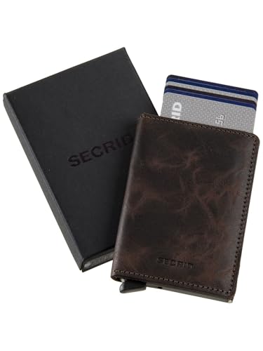 Image of Secrid Slim Wallet Original Leather With Rfid Safe Card Case
