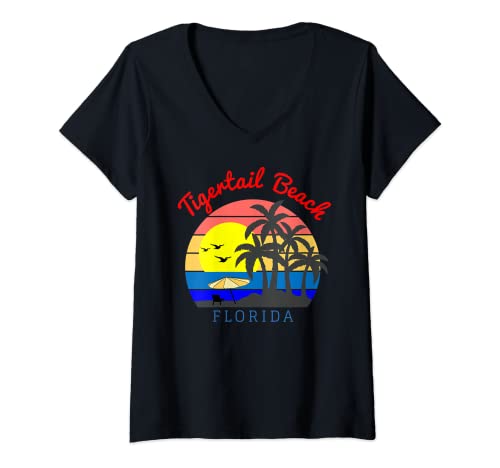 Damen Tigertail Beach, Florida - Vintage Retro Strand Sonnenuntergang T-Shirt Cover