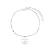 Produktbild s.Oliver Armband 925 Sterling Silber Damen Armschmuck, mit Zirkonia synth., 16+3 cm, Silber, Love, Kommt in Schmuck Geschenk Box, 2031415