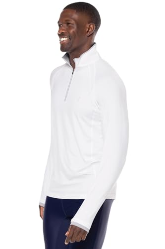 Coolibar UPF 50+ Men's Ultimate Half-Zip Rash Guard - Sun Protective3