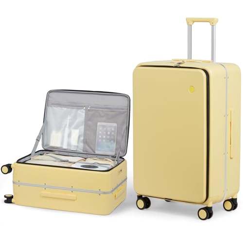 mixi 26 Inch Large Checked Luggage PC Hard Shell Suitcase