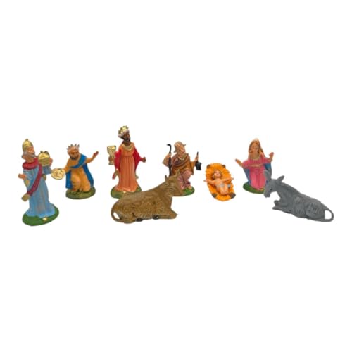 arkamii Set mit 8 Krippenfiguren, handbemalt, hergestellt in Italien...