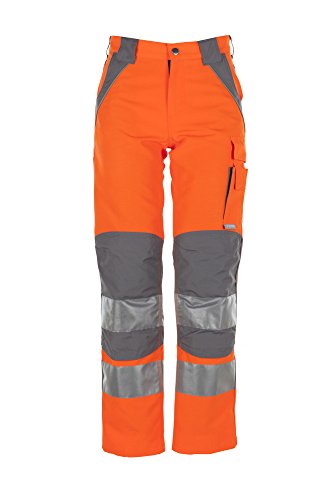 Planam Größe 27 Unisex Plaline Warnschutz Bundhose orange Zink Modell 5610