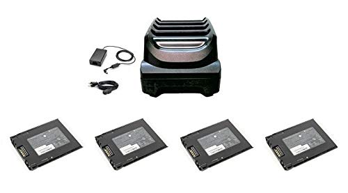 Symbol Zebra SAC-TC51-4SCHG1-01 Charger Kit with (4) Spare Battery BT-000314-01 (BTRY-TC51-43MA1-01) | for TC51, TC56, TC52, TC57 Series Android Scanners
