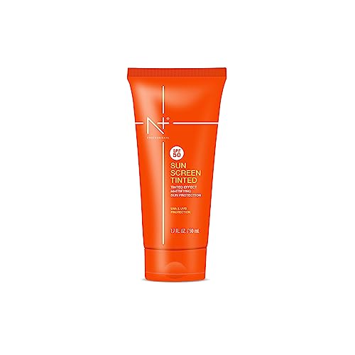 N PLUS Professional Sun Screen Tinted Spf 50 With Tinted Effect, Mattifying Sun Protection For All Skin Type, Uva & Uvb Protection For Skin Type