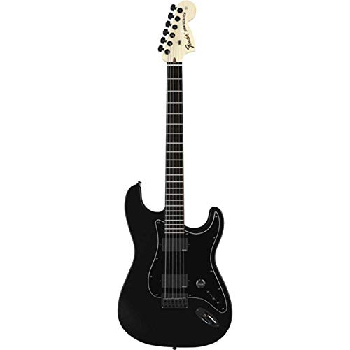 Fender 0114545706 Jim Root Stratocaster ébano diapasón guitarra eléctrica – plano negro