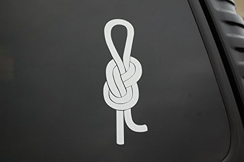 Rock Climber Knot Sticker Vinyl Decal Choose Color!! Black Diamond Rock Climbing (V338) (Orange)