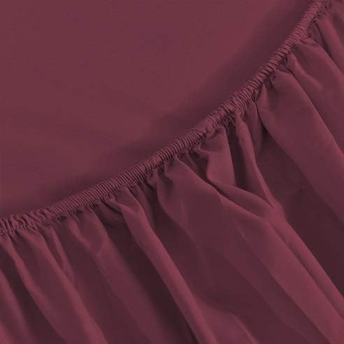 JÁCLER Queen 4 Piece Sheet Set- Microfiber Bedding - Bed Sheets - Extra Soft - Easy Fit - Breathable & Cooling Sheets - Comfy, Wrinkle, Fade - Stain Resistant– Burgundy