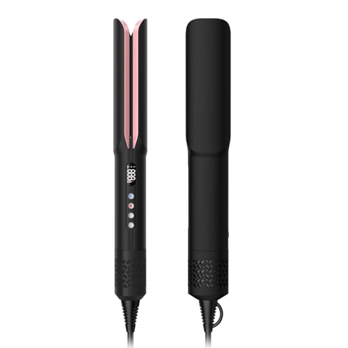 Air Haarglätter, Supgaliy Professionelles Ionen Glätteisen, Luft-Haarglätter für Haar Styling, weniger Haarbruch,mehr Glanz und Farbschutz, für mittellanges Haar (35-75) (Schwarz)