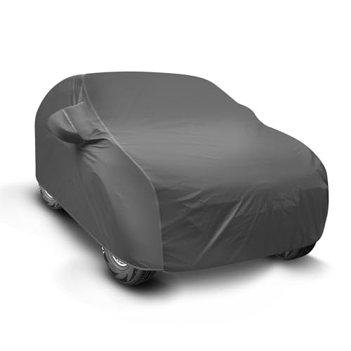 Image of Auto Hub Car Cover Compatible with Maruti Victoris with Mirror Pocket, Soft Cotton Lining, Victoris Car Cover Waterproof - Grey