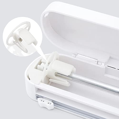 Dispensador de film transparente con corte preciso y rack de acero para organizar tu cocina 3