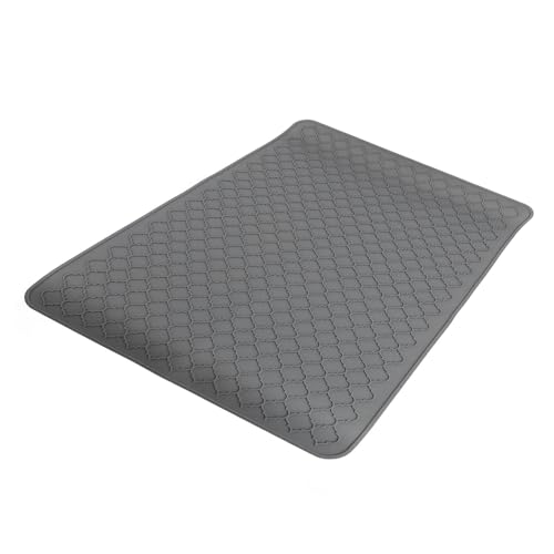 Esterat silicona para estufa que evita arañazos y tapete secaplatos grande de cocina gris 5