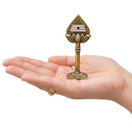 Image of Murugan Vel for Pooja | Murugan Vel for Dashboard | Metal |70mm| 1 Piece | Brass Colour