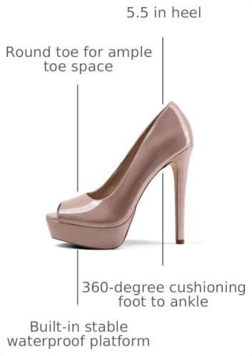 Image of Elisabet Tang Women's High Heels Platform Slip on Pumps