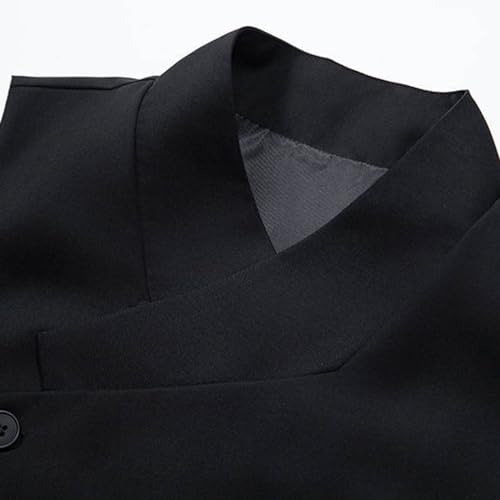 Men's Outerwear Vests Fashion Casual Wedding Party Neck Pocket Button Suit Vest4